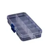 Fabricante Caja de Plástico Transparente Rectangular con 10 Compartimentos Fijos Caja para Piezas de PP Caja para Componentes Caja de Almacenamiento para Empaque