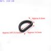 Hebilla de plástico en forma de D de 10-50 mm para equipaje, accesorios para mochilas, correa de hombro, anillo en D ajustable, hebilla semicircular