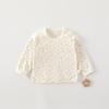 Ropa Interior para Bebé al por Mayor Algodón Puro Categoría A Primavera y Otoño Camisetas Individuales para Bebé Capa Base de Invierno 0-2 Años Bebés y Niños Ropa de Otoño