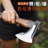 Hacha de Camping Tomahawk Neiman para Exterior para Cortar Madera, Cortar Árboles, Partir Huesos, Hacha Forjada con Vaina de Cuero, Hacha de Mano, Hacha de Montaña, Trabajo Pesado
