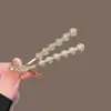 Grampo de Cabelo com Contas de Areia Brilhantes de Luxo Leve com Design Único, Presilha Lateral com Toque de Alto Padrão, Grampo de Metal para Mulheres, Presilha para Franja e Fios Soltos