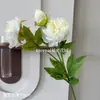 Flor de Peonía Artificial Arreglo de Boda Decoración Floral Pasillo Hogar de Gama Alta Arte Floral Flor de Peonía de Seda
