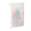 Saco Transparente com Zíper Redondo Pe Direto da Fábrica Saco de Armazenamento para Cosméticos Saco de Papel Teste à Prova d'Água Saco Plástico para Classificação de Assuntos