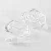 Botella cuadrada de vidrio transparente para aceite esencial gotero con cabeza de goma botella cosmética botella de perfume loción botella de vidrio punto