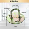 Gancho de Acero Inoxidable Engrosado Gancho Superior en Forma de U Gancho para Ventilador Gancho para Lámpara de Araña Anillo de Hierro Fijo para Yoga Gancho Fijo para Saco de Arena