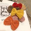 Laço de lã tricotado coreano fofo desenho animado doce acessórios de cabelo Novos acessórios de roupa ins decoração de bolsa