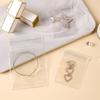 Saco selador transparente de PVC para joias saco de armazenamento de joias para anéis anti-oxidação bolsa selada para brincos brincos colar portátil