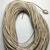 Acessórios para Roupas Fio Cardado Costurados à Mão Corda de Couro PU Acessórios para Joias Corda Redonda Atacado Corda Colorida para Pulseira
