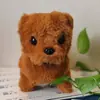 Cachorro de Brinquedo Elétrico Pelúcia para Crianças, Corgi Ursinho Realista que Anda e Late, Adequado para 1-3 Anos, Brinquedo Transfronteiriço