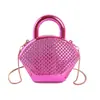 Bolsa Mini de Acrílico da Moda para Mulheres, Bolsa Concha Colorida Doce, Bolsa Transversal, Design 2026, Bolsa Transversal Tendência com Corrente