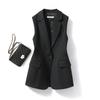 Colete de terno preto casaco feminino de desgaste externo colete feminino 2023 novo terno de desgaste externo de primavera e outono feminino colete pequeno