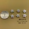 Nuevo Pie Plata 999 Plata Esterlina Accesorios Flor de Cinco Hojas Pulsera Tejida DIY Joyería Bolsas Cuerda de Mano Cruzado de Plata Dura 3D