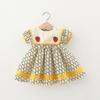 1479 Ropa infantil al por mayor Verano Nuevo Vestido bordado de fresa para niña Bebé Falda de princesa Una generación de pelo