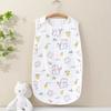 Saco de dormir para bebê alta densidade 4 camadas 6 camadas de gaze de algodão 0-5 anos bebê chuta duas peças de saco de dormir tipo colete