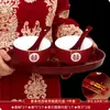 Juego de Cuenco y Palillos de Boda, Dote, Taza de Té, Par Festivo Rojo de Cuencos, Cuencos de Boda, Suministros de Boda