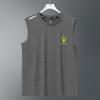 2025 Nova Camiseta de Seda de Gelo para Homens, Verão, Solta, Esportiva, Fitness, Secagem Rápida, Sem Mangas, Ombro Estreito, Camiseta Fina