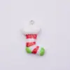 Colgante de resina navideño simulación muñeco de nieve árbol de Navidad anciano bolsa llavero colgante accesorios DIY