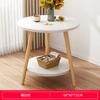 Mesa lateral minimalista moderna mesa de cabeceira mesa de armazenamento para quarto mesa pequena simples redonda pés de madeira maciça armário de cabeceira