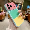 Funda de Teléfono Estilo Europeo y Americano, Bloques de Color Personalidad, Dopamina, Transformación Instantánea, Adecuada para iPhone 17 Pro Max, 18 Pro, Cobertura Total, 16/15