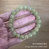 Alternativa ao jade Hetian: pulseira de aquamarina violeta clara de corte reto, jade quartzo, pulseira de contas de ábaco rosa raiz de lótus e cor de açúcar