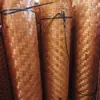 Decoração de Teto Tecida de Bambu Oco Decoração de Esteira de Bambu Tela de Chalé de Fazenda Divisória de Parede Esteira de Bambu Tecida à Mão