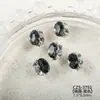 Decoraciones Brillantes para Uñas con Acabado, con Pedrería de Cristal de Alta Calidad con Forma de Huevo de Paloma, Pedrería con Forma de Azúcar Hielo y Pequeños Accesorios para Uñas Portátiles