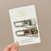 Pinza para el pelo de lunares de dopamina para mujer, Pinza lateral dulce y versátil, Pinza Bb linda, Pinzas de colores para flequillo y cabello, Pasador de moda
