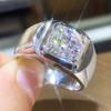 Anel de zircônia de luxo novo Cao Shi para homens, moda europeia e americana, anel de noivado e casamento masculino, Acessórios Atacado