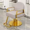 Silla de peluquería para barberías, silla de salón, silla de aseo, silla para cortar el pelo, ajustable y giratoria, reposabrazos de acero inoxidable, silla de barbero