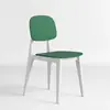 Silla de Plástico con Respaldo Creativo Macaron Nórdico para Uso en Casa, Silla de Comedor de Lujo Ligero, Silla de Ocio Moderna y Simple, Apilable