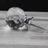 Manija de cristal para muebles al por mayor de fábrica, manija para cajón, manija de aleación de zinc, manija para gabinete 30 mm