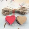 Etiquetas de Papel Kraft en Forma de Corazón para Regalos de Repostería, Etiquetas Decorativas para Mensajes de Scrapbook, Etiquetas para Decoración de Repostería