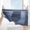 Calzoncillos tipo bóxer Antibacterianos de Seda de Hielo con Sensación Fresca para Hombre, Talla Grande, Transpirables, Sin Costuras, de Secado Rápido para Hombres Jóvenes