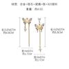 Pendientes de mariposa huecos asimétricos originales para mujer, moda de nicho, temperamento de primavera y otoño, joyería de plata 925 de alta gama.