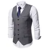 2024 Primavera e Verão Transfronteiriço Novo Colete Masculino Casual de Lã com Botão Único Colete de Terno Casual de Negócios Masculino