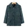 Casaco de Lapela de Outono para Mulheres de Meia-Idade e Idosas, Blusa Elegante Solta Emagrecedora para Mães, Roupa Confortável para Senhoras Idosas