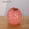 Jarrón Cerámico de Rayas Verticales Sencillo Estilo ins Adorno para Arreglo Floral de Sala de Estar Escritorio Nórdico de Lujo Ligero Jarrón Decorativo para Flores Secas