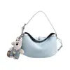 Bolso de Mezclilla de Lujo tipo Dumpling para Mujer, Bolso de Hombro Cruzado Moderno y Versátil, Nuevo Estilo Coreano 2026 Bolso de Mano para el Día a Día