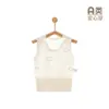 Body para Bebê com Proteção para a Barriga, Roupa Íntima de Algodão Puro Classe A, Camiseta Regata Bebê Unissex, Body de Alça para Recém-Nascido
