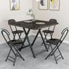 Mesa Plegable Mesa de Comedor Hogar Apartamento Pequeño Mesa Cuadrada Mesa de Comedor para 4 Personas Mesa Portátil para Puesto al Aire Libre Mesa y Sillas Dormitorio Jianhe Luz de Vela