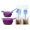 Set de Tres Piezas de Tazón y Brocha para Teñir el Cabello, Tazón para Tratamiento Capilar con Aceite, Antideslizante, Duradero, Tazón y Brocha Espesados para Teñir el Cabello para Salones de Belleza