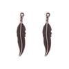 Colgante de aleación accesorios de joyería diy collar aretes colgante redondo colgante pequeño pluma accesorios hechos a mano