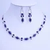 Atacado de Joias Amazon Joias Coreanas Transfronteiriças Moda Noiva Feminino Corte Marquise Gota Conjunto de Colar/Brinco
