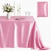 Toalha de Mesa de Cetim em Estoque Transfronteiriça para Casamentos, Estilo Vintage de Alto Padrão, Luxuosa Impermeável Atacado