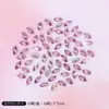 Manicura Rosa Zirconitas Pequeñas Planas Fondo Mini Diamante de Zirconia Joyería para Manicura Mixta Joyería de Diamante Diamante Decorativo Brillante