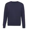 Moletom Masculino de Cashmere, Moletom Liso com Gola Redonda, Corte Solto, Camada Base, Logo Casual Versátil Estilo Solto