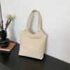 Bolso de Paja de Rafia Estilo Vacaciones de Verano Gran Capacidad 2024 Bolso de Playa para Viajes de Ocio Bolso Tejido de Hombro Único Calado para Mujer