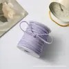 Decoración de Cordón Colgante de Gamuza, Cordón Rosa, Cuerda, Hilo, Cordón Trenzado de Piel de Ciervo, Cordón para Colgar Colgante de Piel de Vaca Blanca