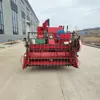 Cosechadora combinada de orugas doméstica de 35 caballos de fuerza, máquina todo en uno para cosecha automática de arroz y trigo con descarga automática de grano, trilla y aventado.
