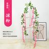 Guirnalda de Flores de Glicinia Artificial Enredadera Decoración Alambre Enredadera Flor de Frijol Enredadera Decoración de Boda Hogar Flor Artificial Enredadera Envolvente